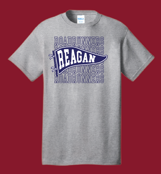 Reagan "Pennant" Design Gildan S/S T-shirt (heather)