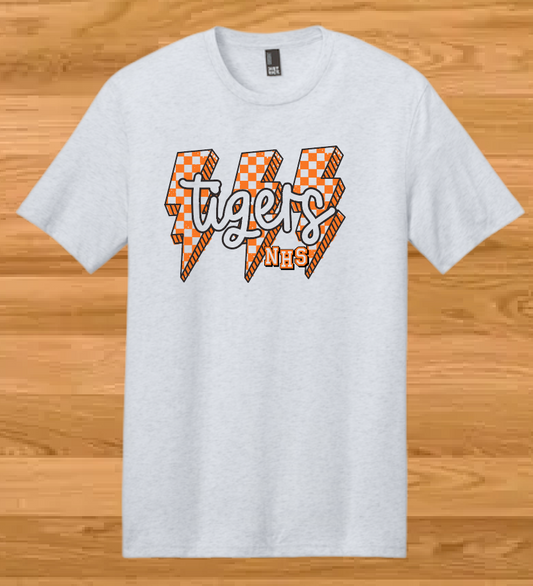 Norman High Girls Basketball "Checkbolts" Design S/S BellaCanvas T-shirt