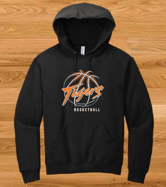 Norman High Girls Basketball "Neon Bolts" Design Jerzees Hooded Sweatshirt