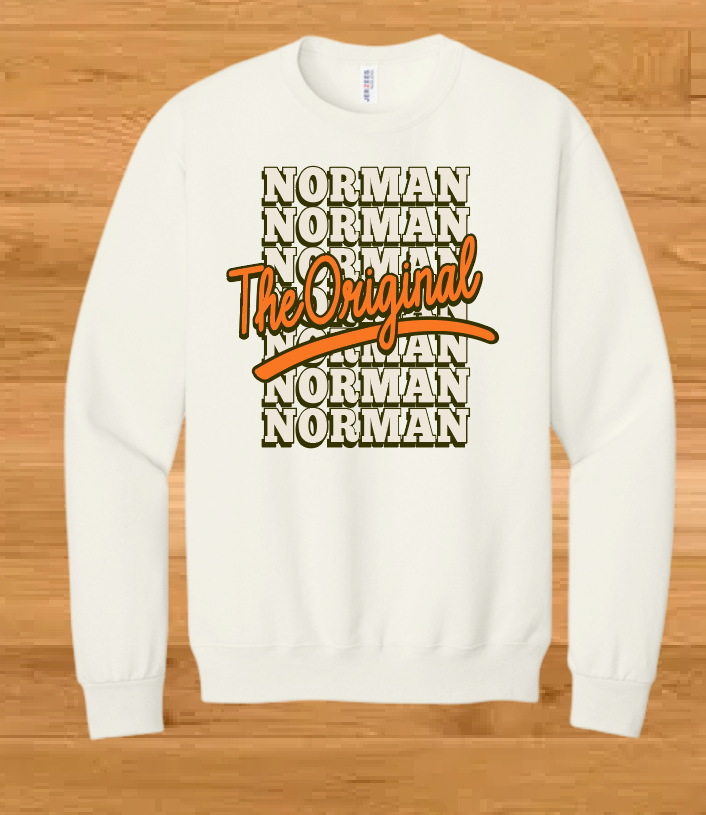 Norman High Girls Basketball "The Original" Design Jerzees Crewneck Sweatshirt