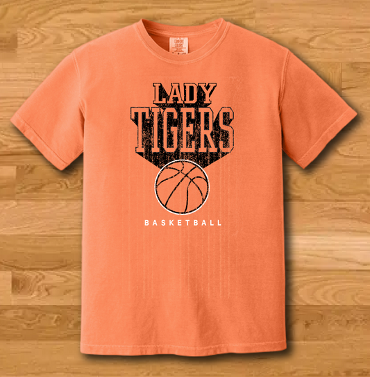 Norman High Girls Basketball "3D Letters" Design S/S Comfort Colors T-shirt