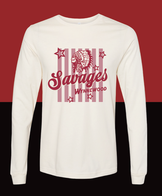 Wynnewood ES "Stripe" Design BellaCanvas L/S T-shirt