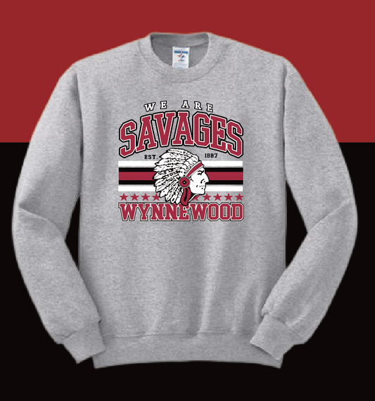 Wynnewood ES "Arch" Design Jerzees Crewneck Sweatshirt