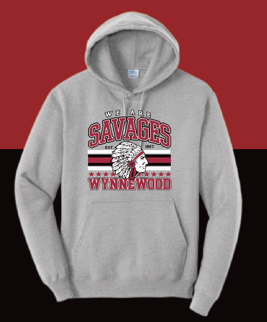 Wynnewood ES "Arch" Design Jerzees Hooded Sweatshirt