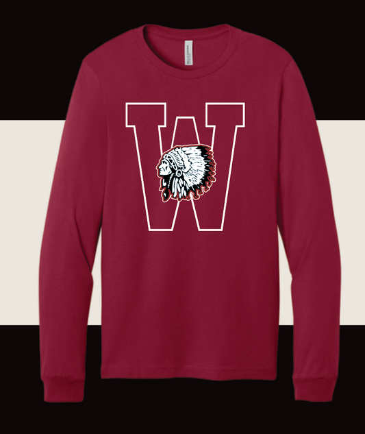 Wynnewood ES "Big W" Design BellaCanvas L/S T-shirt