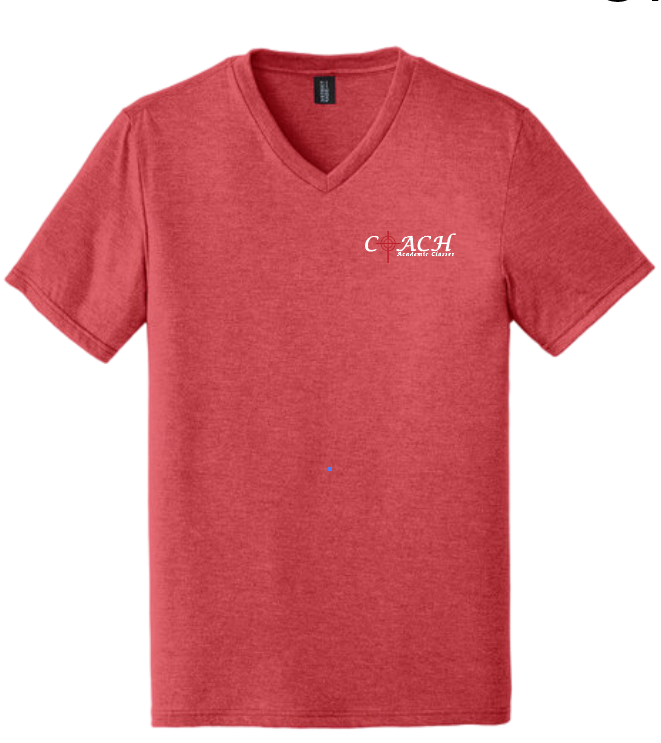 COACH Staff S/S V-neck T-shirt (red frost)