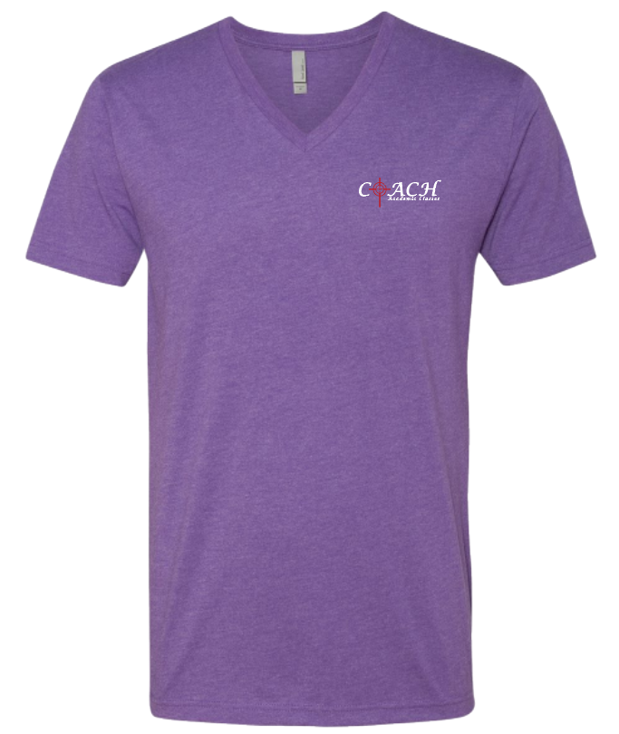 COACH Staff S/S V-neck T-shirt (purple)