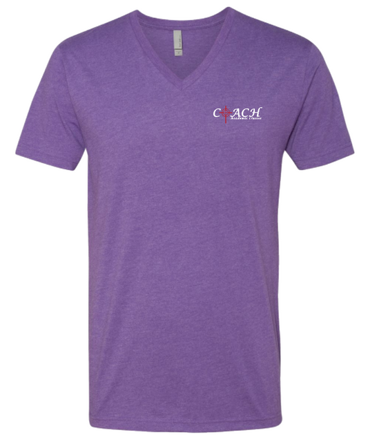 COACH Staff S/S V-neck T-shirt (purple)