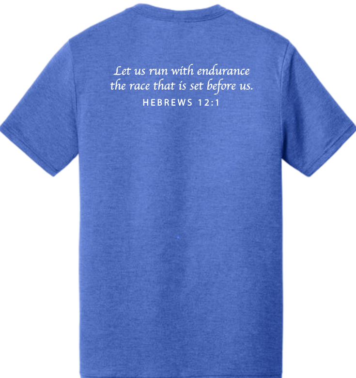 COACH Staff S/S V-neck T-shirt (royal frost)