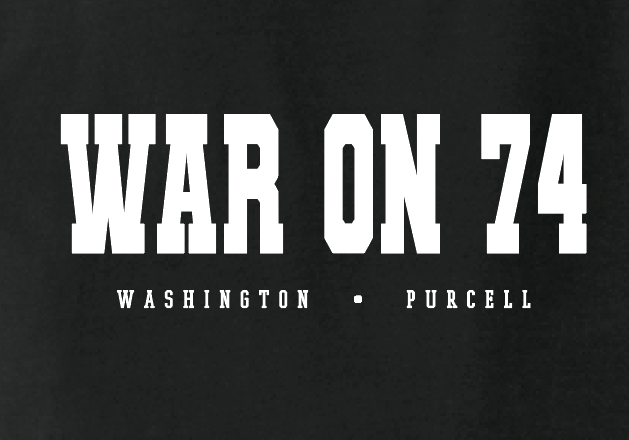 Washington Football "War on 74" Comfort Colors S/S T-shirt (black)