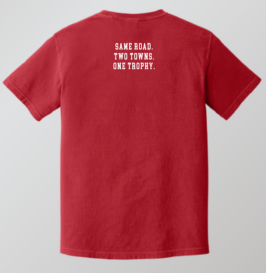 Washington Football "War on 74" Comfort Colors S/S T-shirt (red)