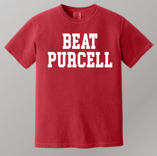 Washington Football "Beat Purcell" Comfort Colors S/S T-shirt (red)