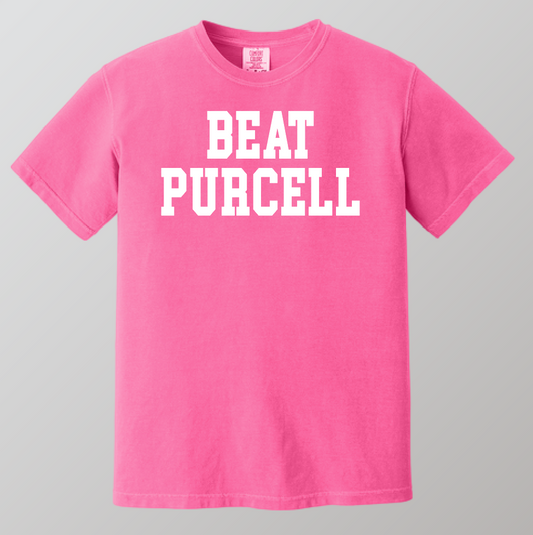 Washington Football "Beat Purcell" Comfort Colors S/S T-shirt (pink)