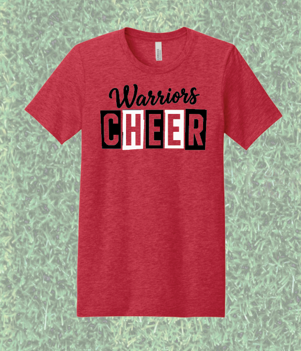 Robin Hill Cheer "Warriors Cheer" Design S/S T-shirt
