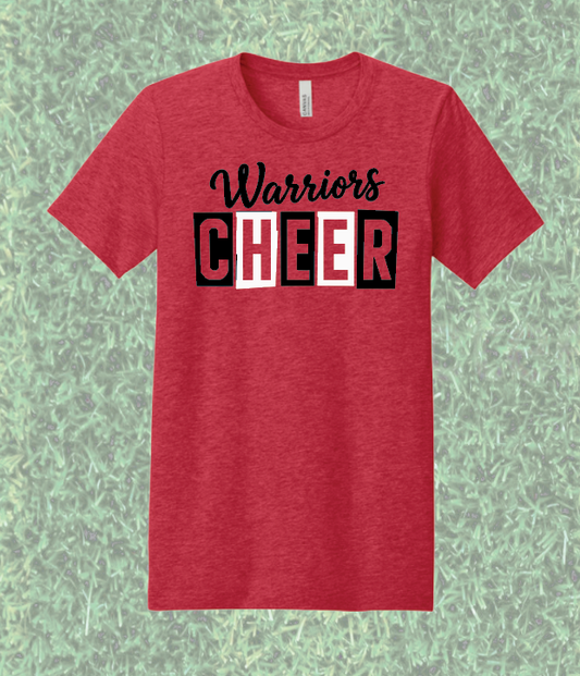 Robin Hill Cheer "Warriors Cheer" Design S/S T-shirt