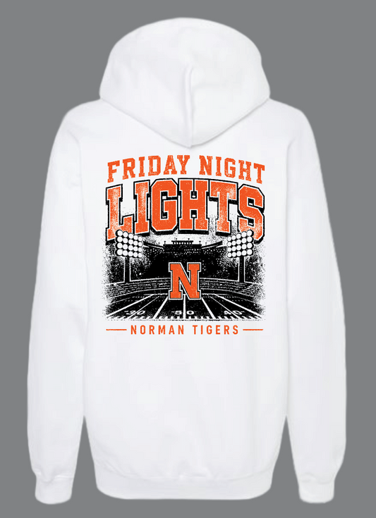 NHS Cheer "Friday Night Lights" Design Gildan Hooded Sweatshirt