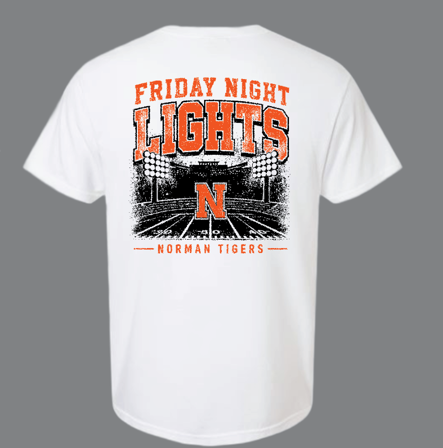 NHS Cheer "Friday Night Lights" Design Comfort Colors S/S T-shirt