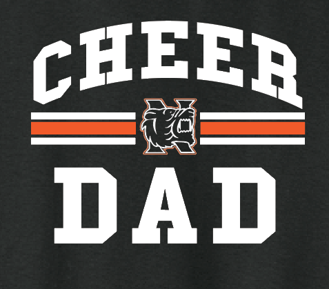 NHS Cheer "Cheer Dad" Design Gildan Hooded Sweatshirt