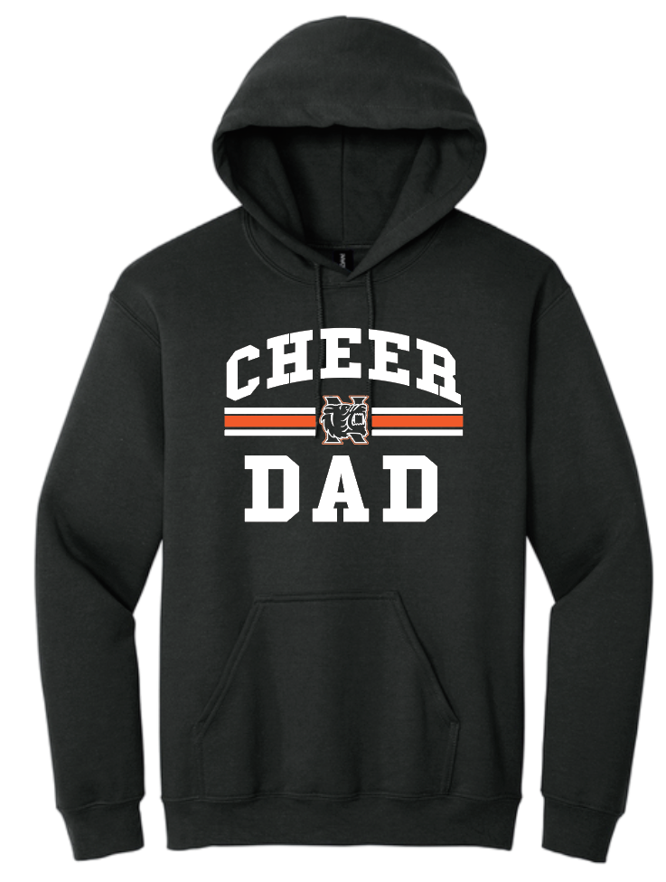 NHS Cheer "Cheer Dad" Design Gildan Hooded Sweatshirt