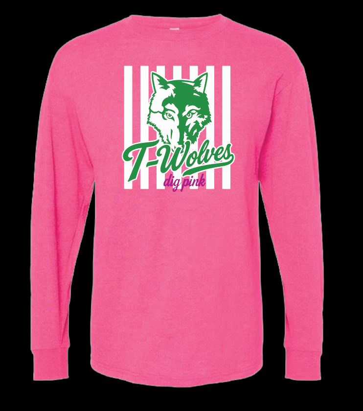 NN Volleyball "Dig Pink" Design L/S T-shirt