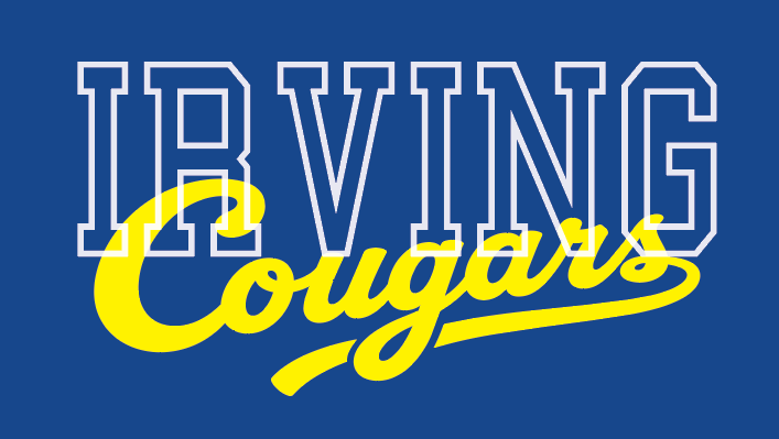 Irving "Irving Cougars" Design Gildan Hooded Sweatshirt
