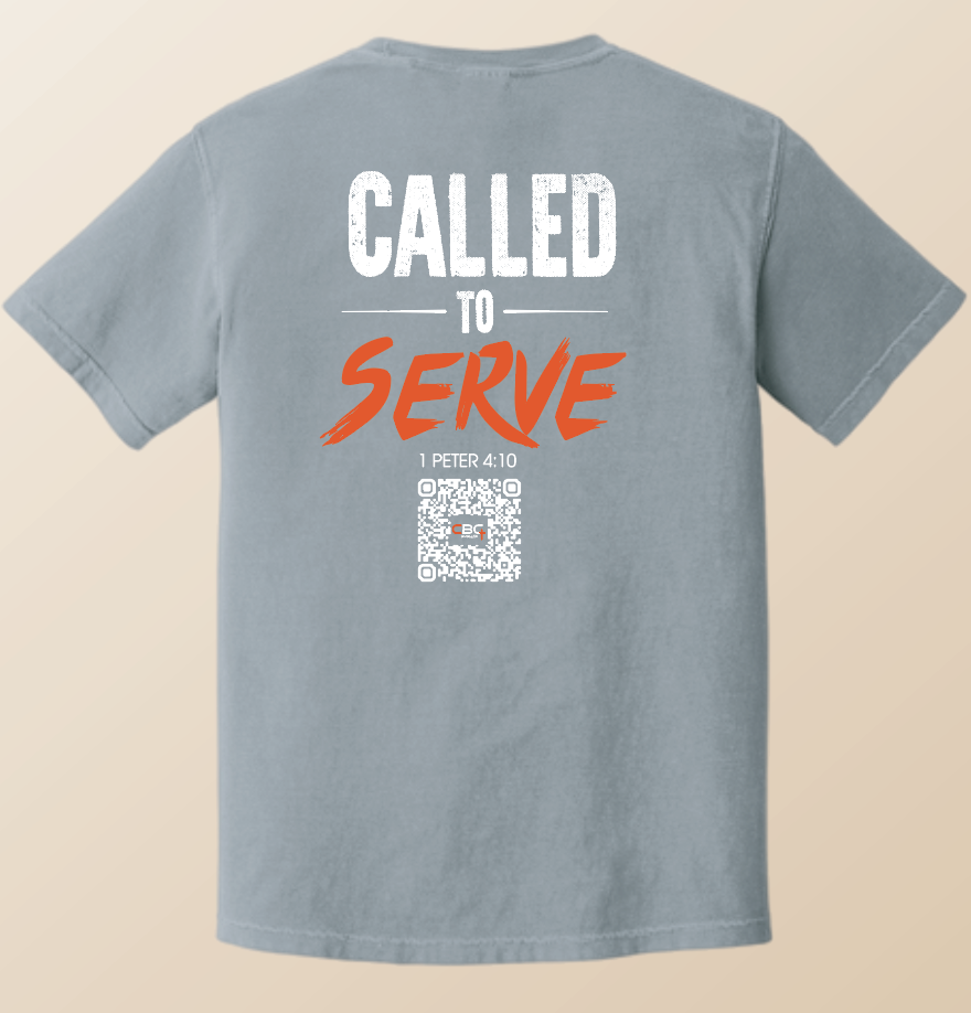 Calvary Baptist Church "QR Code" Design Comfort Colors S/S T-shirt (grey)