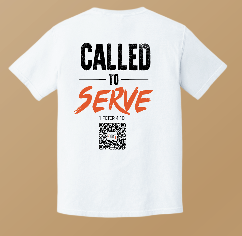 Calvary Baptist Church "QR Code" Design Comfort Colors S/S T-shirt (white)