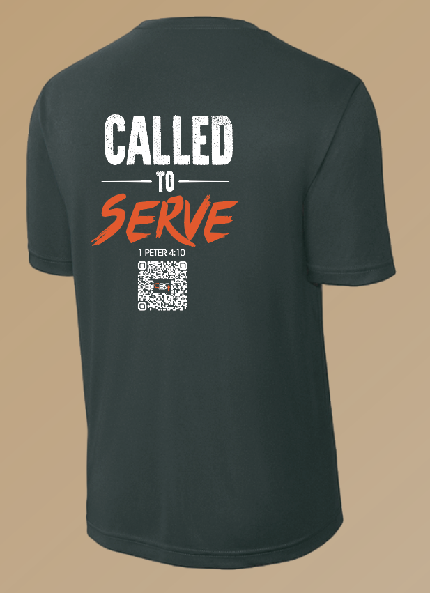 Calvary Baptist Church "QR Code" Design Moisture Wicking S/S T-shirt (black)