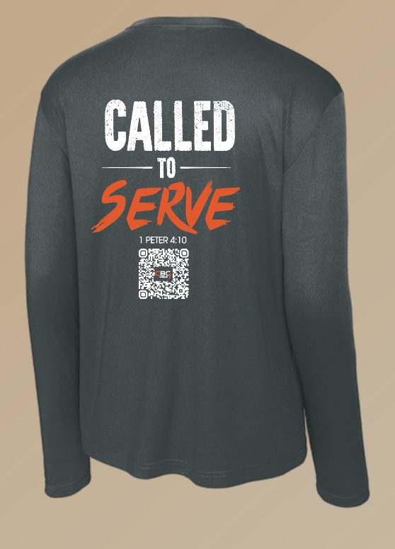 Calvary Baptist Church "QR Code" Design Moisture Wicking L/S T-shirt (black)