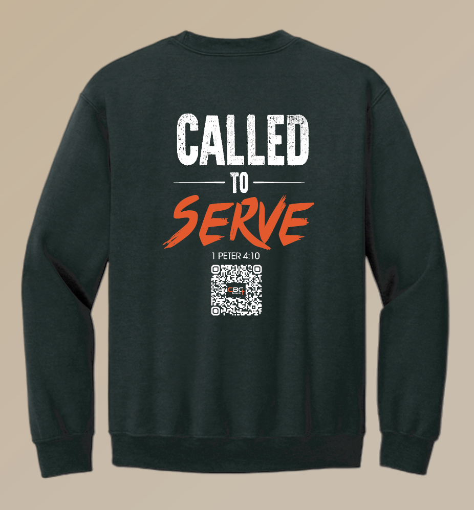 Calvary Baptist Church "QR Code" Design Gildan Crewneck Sweatshirt (black)
