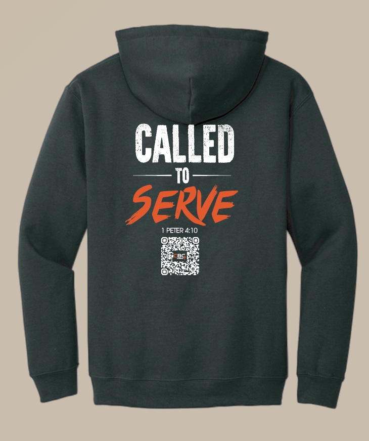 Calvary Baptist Church "QR Code" Design Gildan Hooded Sweatshirt (black)