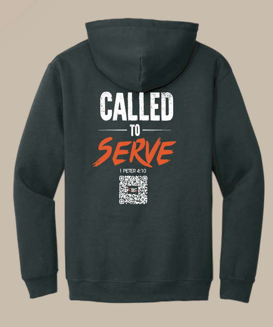 Calvary Baptist Church "QR Code" Design Gildan Hooded Sweatshirt (black)
