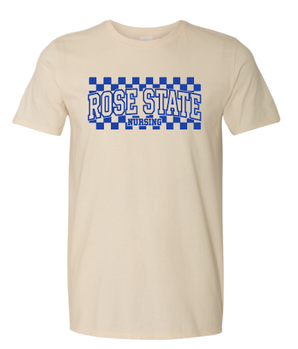 Rose State Nursing "Checkerboard" S/S T-shirt