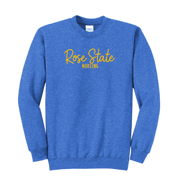 Rose State Nursing "Script" Crewneck Sweatshirt