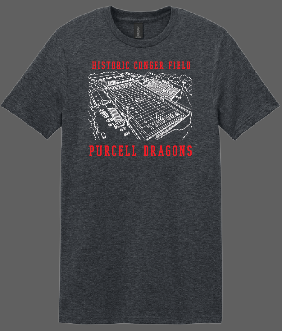 Purcell Band "Line Drawing Field" Design Gildan S/S T-shirt (drk htr)