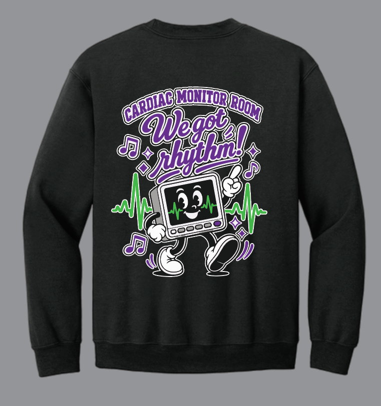 NRH Cardiac Monitor Room Crewneck Sweatshirt