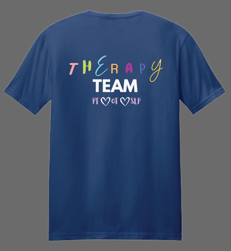 NRH Outpatient Physical Rehab "Therapy Team" Design S/S T-shirt (metro blue)
