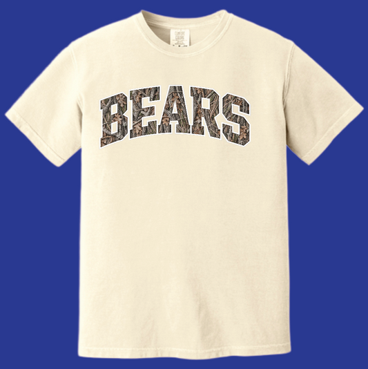 Noble Soccer "Bears Camo" Design Comfort Colors S/S T-shirt (ivory)