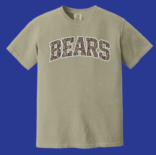 Noble Soccer "Bears Camo" Design Comfort Colors S/S T-shirt (khaki)