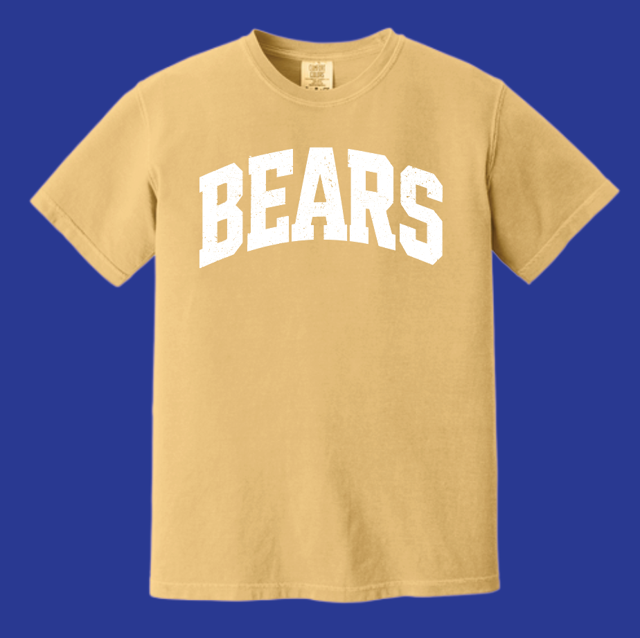 Noble Soccer "Distress" Design Comfort Colors S/S T-shirt (mustard)