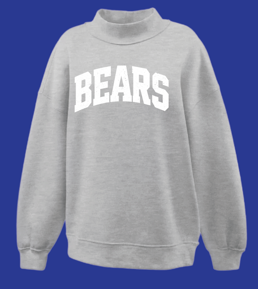 Noble Soccer "Distressed" Design Mock Neck Sweatshirt (women's)