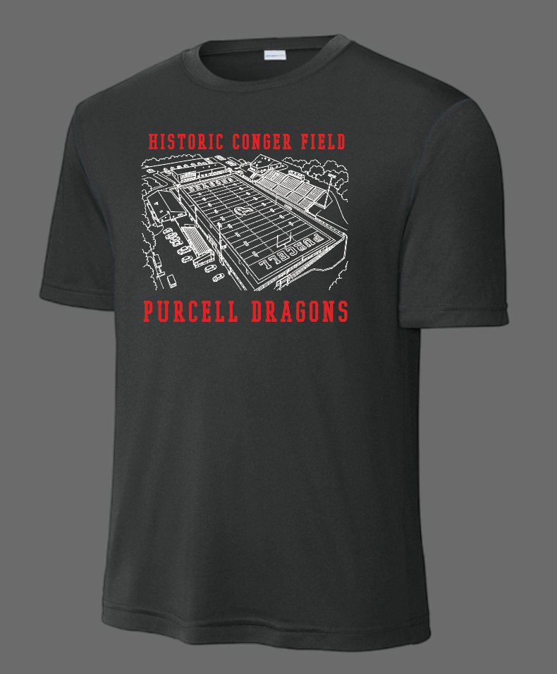 Purcell Band "Line Drawing Field" Design Dri-Fit S/S T-shirt (black)