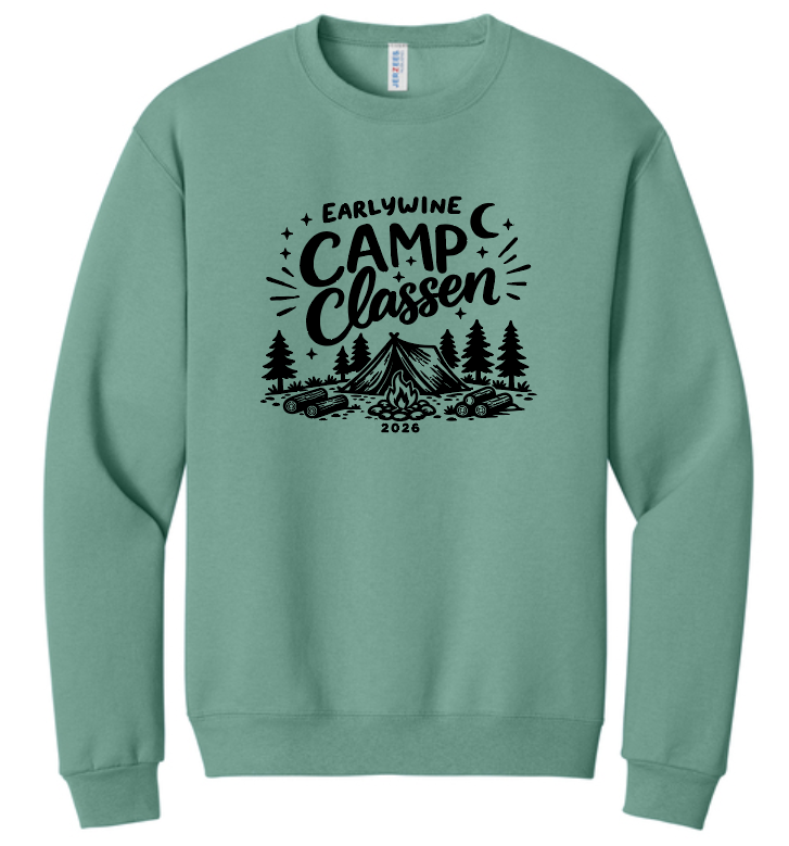 Earlywine Camp Classen Crewneck Sweatshirt (sage)