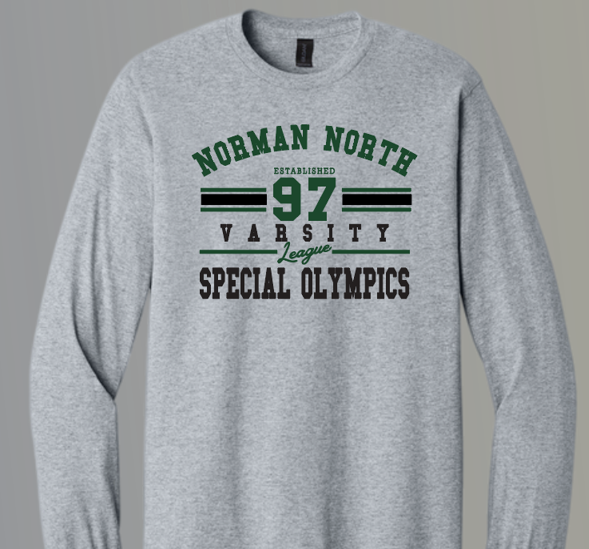 NN Special Olympics "Varsity" Design Softstyle L/S T-shirt (heather)
