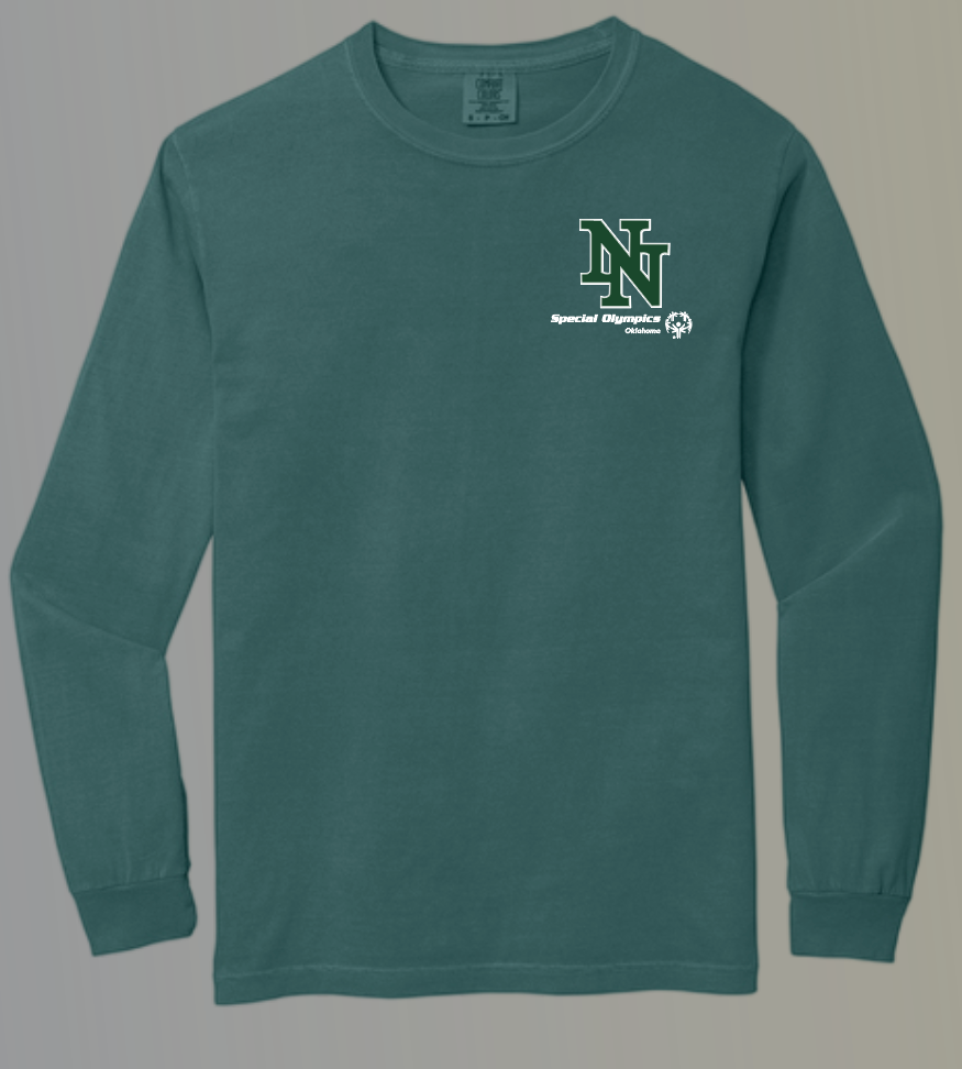 NN Special Olympics "Epic" Design Comfort Colors L/S T-shirt (light green)