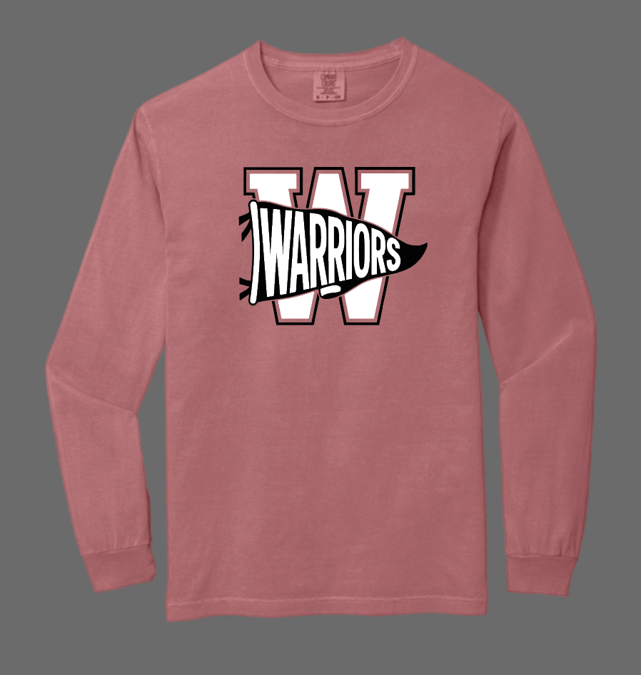 Washington High "Pennant" Design Comfort Colors L/S T-shirt