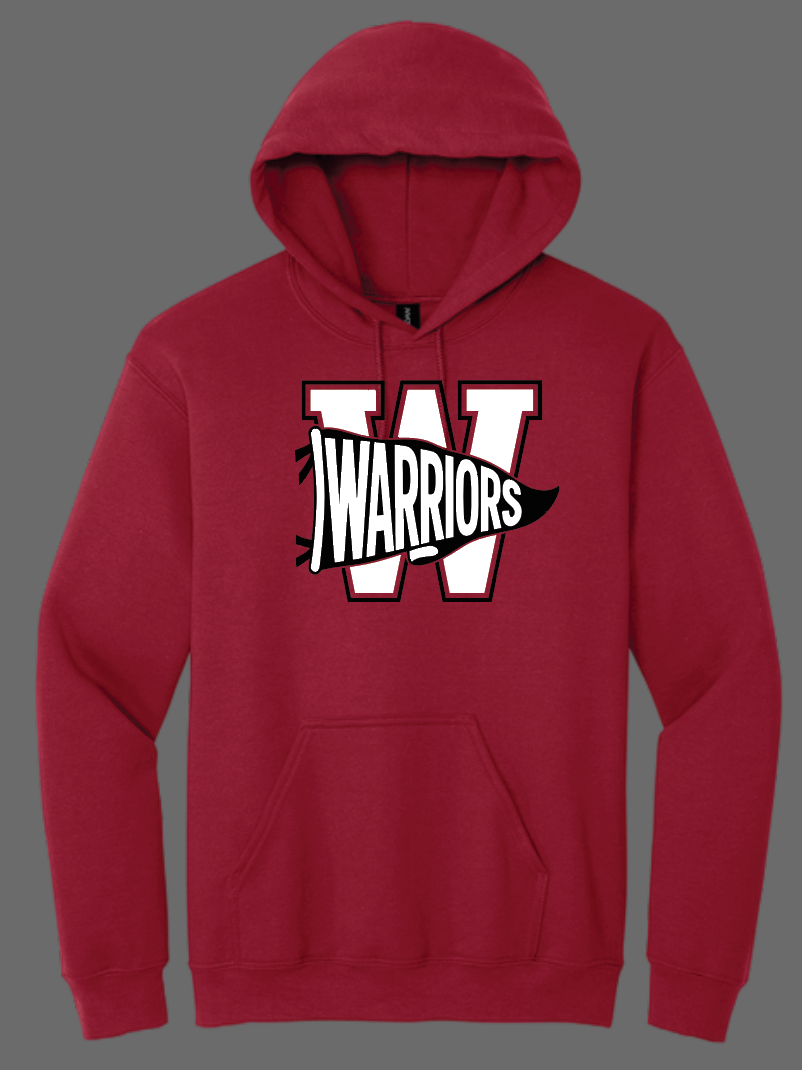 Washington High "Pennant" Design Hooded Sweatshirt