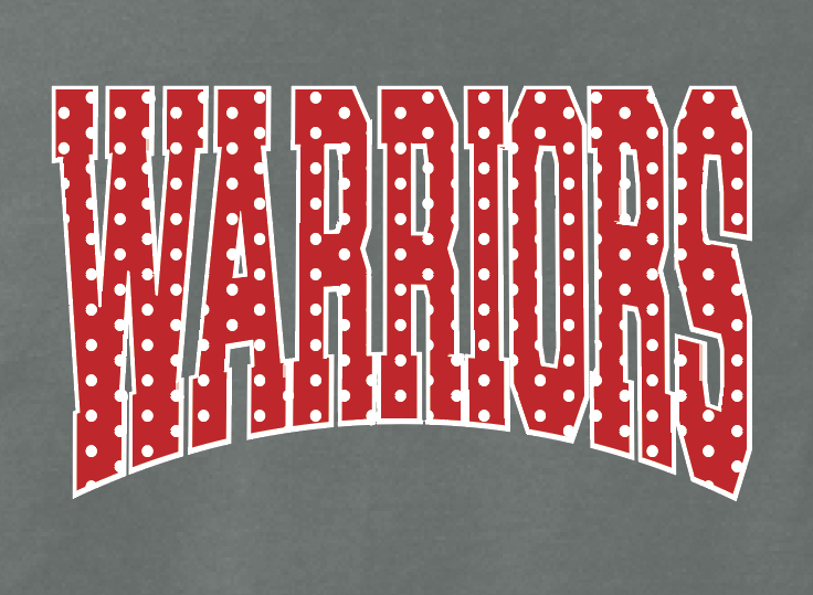Washington High "Polka Dots" Design Crewneck Sweatshirt