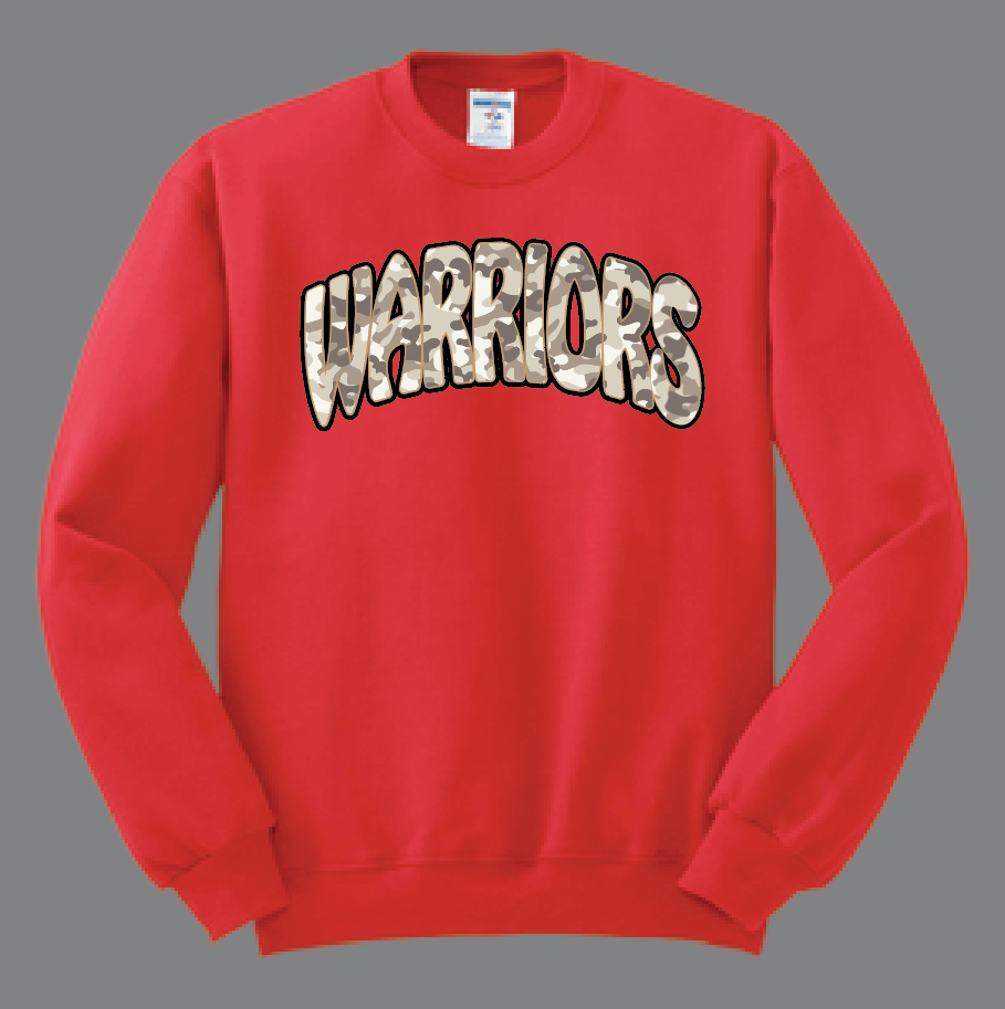 Washington High "Camo" Design Crewneck Sweatshirt