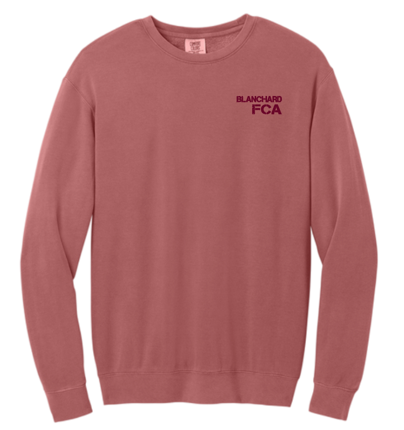 Blanchard FCA Comfort Colors Lightweight Crewneck Sweatshirt (crimson)